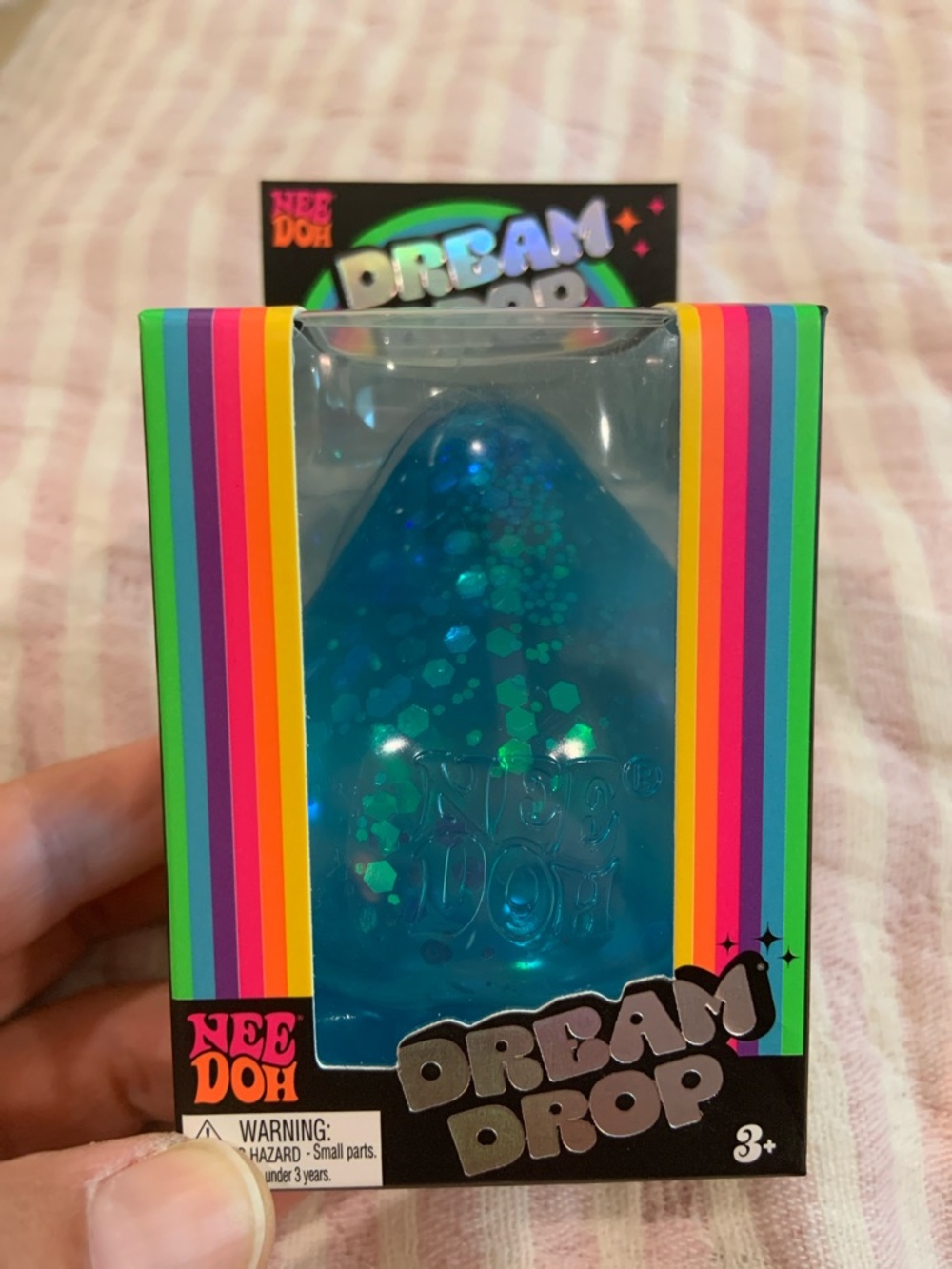 NeeDoh Dream Drop Blue Glitter Stress Toy